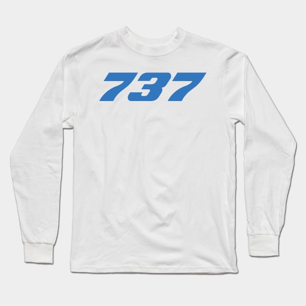 Boeing 737 Aircraft Long Sleeve T-Shirt by Fly Buy Wear